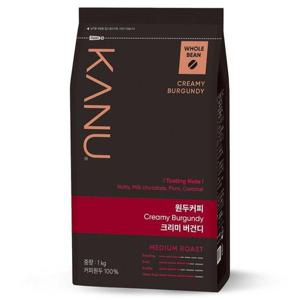 갤러리아_맥심 카누 원두커피 1kg 홀빈/크리미 버건디/미디엄로스트[유