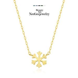 [NeeGee] 14K GOLD 눈꽃 목걸이