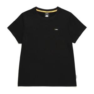 [내셔널지오그래픽]여성 트러타 드라이실 스몰로고 반팔 티셔츠 BLACK N242WTS210