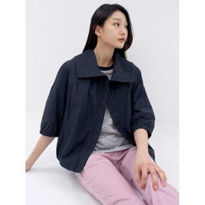 [지센]와이드 카라 숏 점퍼 LCCAN425_DN