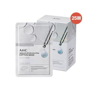 [AHC][홈쇼핑 최신상] AHC 순면 마스크 팩 앱솔루트 리턴 브라이트닝 25매