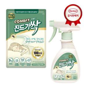 [헨켈]컴배트 진드기싹 스프레이 290ml 1개 + 시트형(4입) 1개