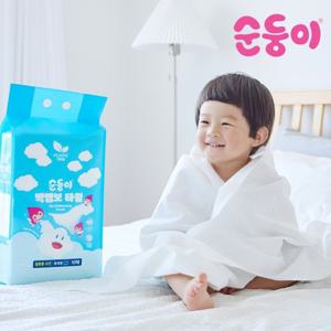 순둥이 일회용 빅엠보 타월 특대형 10매 1팩 /비치타올 사이즈