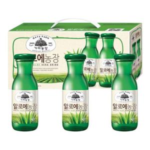 웅진 가야농장 알로에180ml x 24병 꼬마병 병주스