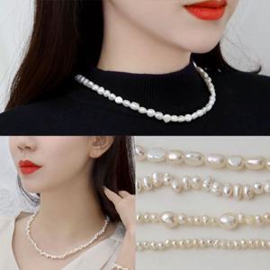 [메리그린] 925실버 밥알 못난이 담수진주 목걸이 택1