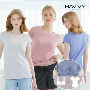 [하비]인견 브라일체 노브라 반팔티셔츠