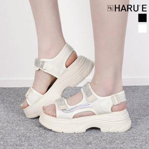 [하루에][하루에]카사 여성 여름 키높이 샌들 슬리퍼 쪼리 5cm