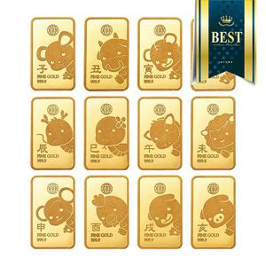 [한국금다이아몬드] 순금 십이지신 12지신 골드바 24K 3.75g 999.9 금시세