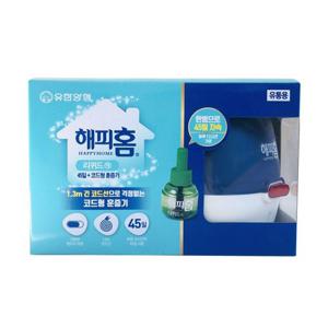 해피홈 리퀴드 코드형 훈증기+리필 45일 모기약 (WC4CDAB)