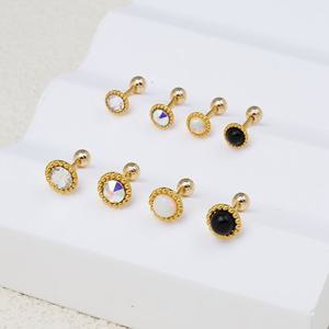 [골드모아] 순금 한쪽 피어싱 24K [샤이닝 해바라기 3mm]