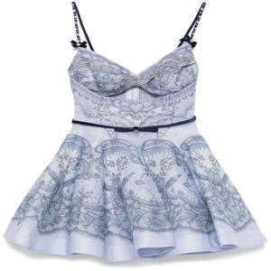 [NB50] 짐머만 여성 원피스  Crush  Twist Front Mini Dress 2352DR251 BLULACPRI BLUE LACE PRINT