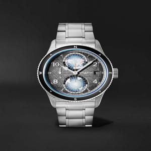 MONTBLANC 1858 GEOSPHERE 0 OXYGEN 더 8000 오토매틱 42MM 티타늄 CERAMIC & 스테인레스 스틸 시계 REF 노 1309 B0081702700