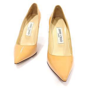 Jimmy Choo(지미추) WOP32074 베이지 페이던트 레더 ABEL 아벨 펌프스 여성 구두 36.5