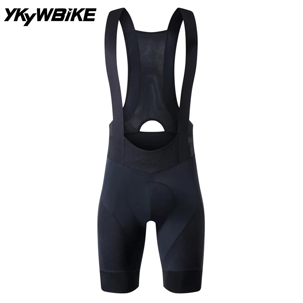 YKYWBIKE 사이클링 턱받이 반바지 남성 야외 착용 자전거 타기 6 시간 패딩 라이딩 턱받이 스타킹 자전거 남성용 사이클링 의류 Mtb Short