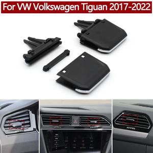 자동차 앞 대시 보드 에어컨 AC 벤트 그릴 아울렛 탭 클립 슬라이더 For VW Volkswagen Tiguan 2017 2018 2019 2020 2021 2022
