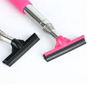 자동차 백미러 와이퍼 텔레스코픽 핸들 자동차 백미러 와이퍼 내구성 스테인레스 자동 유리 청소 도구 청소 브러시