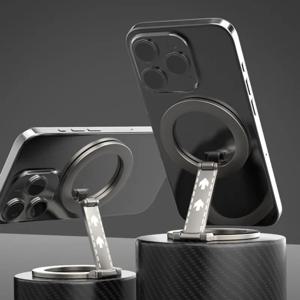 2025 양면 MagSafe 휴대폰 거치대 마그네틱 폰 링 홀더 킥스탠드 마그넷 그립 (아이폰 15, 16, 안드로이드, 헬스장, 차량용)