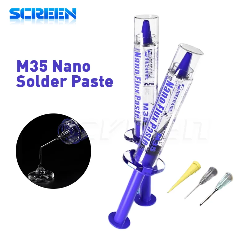 휴대 전화 칩 마더 보드 용 MECHANIC M35 나노 플럭스 페이스트 고성능 수리 플럭스 용접 도구