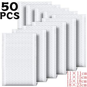 50/30/10Pcs 흰색 버블 봉투 가방 11/15/23cm 잡지 줄 지어 메일러 배송 셀프 인감 방수 가방에 대 한 포장 가방