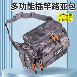 다기능 루어 낚시 허리 팩 크로스바디 대형 방수 낚시 장비 보관 가방 (낚싯대용)