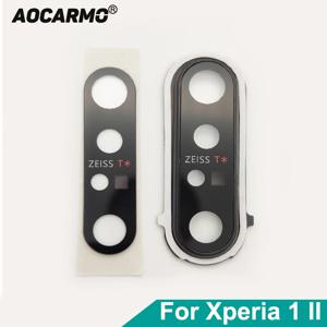 Aocarmo 후면 카메라 렌즈 렌즈, 금속 프레임 링 접착제 포함, 소니 Xperia 1 II X1ii XQ-AT52 XQ-AT51 SO-51A MARK2