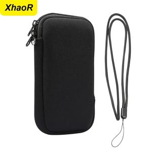 iPhone 15 14 13 Pro Max 용 범용 네오프렌 전화 가방 Samsung Xiaomi 충전 케이블 교수형 로프 보관 주머니가있는 충격 방지
