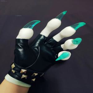 모피 장갑 Kig Fursuit Paws Kigurumi 코스프레 플러시 장갑 & Handwear 여름 장갑 클로 블랙 화이트 여러 가지 빛깔의 클로 모피 슈트