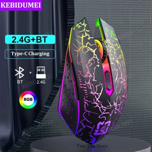 2.4G 블루투스 무선 마우스 게임용 마우스 자동 마우스 충전식 마우스 800-1200-1600 DPI 마우스 마우스 PC 노트북 Macbook