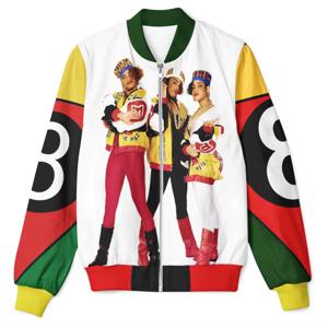 패밀리 Salt-n-Pepa-8ball 3D 프린트 솔트 페파 재킷, 알파인 스타 넘버 로고, 바스켓 볼 재킷, 특대 커스텀 패션