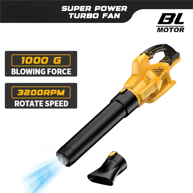 32000rpm 무선 낙엽 송풍기 정원 낙엽 제거 스톰 머신 6단계 조절 가능 송풍기 전동 공구 (디월트 20v 배터리 핀용)