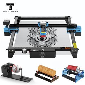 Twotrees Y 축 회전 롤러, 목재 MDF 아크릴 금속 레이저 조각기, 레이저 타각기 TTS-55 PRO, TTS-10 PRO, 40W, 80W