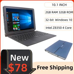 10.1인치 윈도우 10 태블릿 PC 2in1 2GB 램 32GB 저장용량 핀 도킹 키보드 포함 Z8350 쿼드 코어 CPU 1280*800 IPS HD-MI 6000mAh 배터리