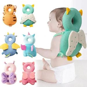 아기 머리 보호대 배낭 베개 어린이를위한 1-3 Y 유아 어린이 부드러운 PP 면화 보호 쿠션 만화 보안 베개