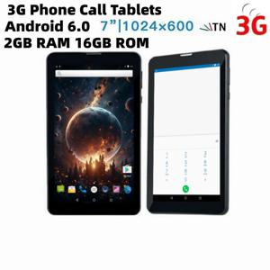 LF705 3G 전화 통화 안드로이드 6.0 태블릿 7인치 MTK8735 쿼드 코어 1024x600 픽셀 2GB RAM 16GB ROM 2 x Sim 카드