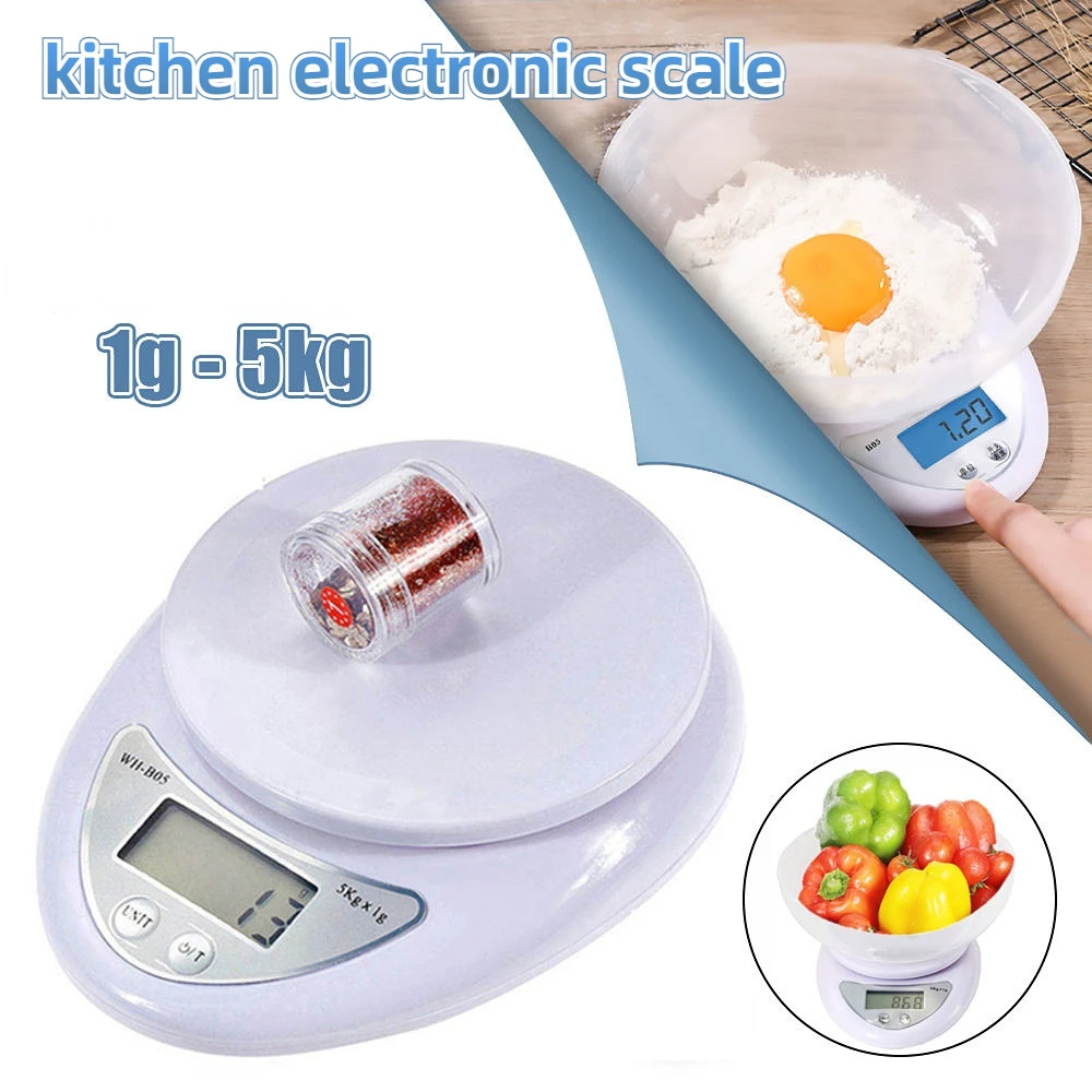 5kg/1g 휴대용 디지털 저울 LED 휴대용 디지털 저울 규모 음식 저울 무게 측정 주방 저울 주방 악세사리