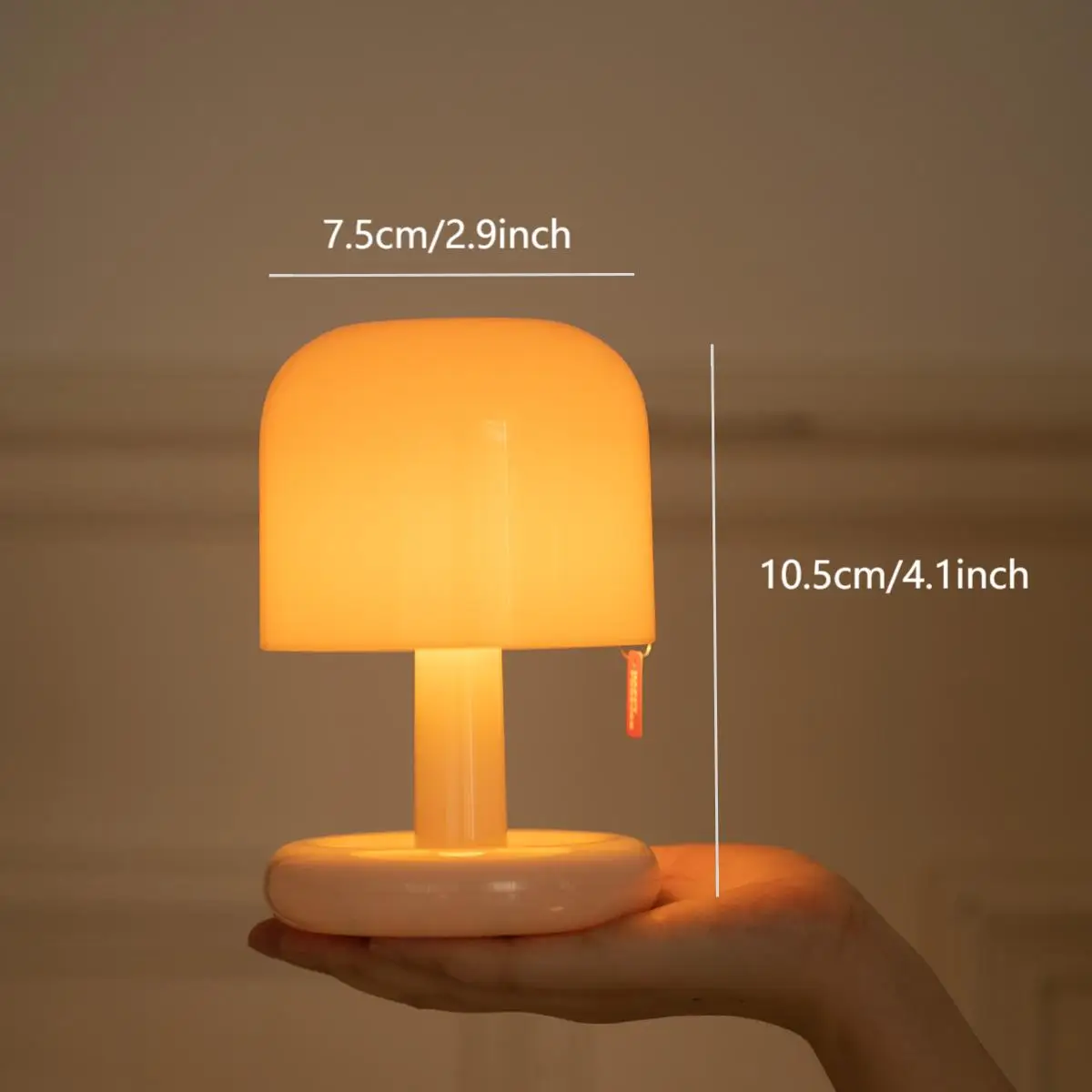 미니 선셋 나이트 램프 데스크탑 크리에이티브 USB 충전식 인스 버섯 스타일 LED 무드등 (커피숍, 집, 침실 장식용)