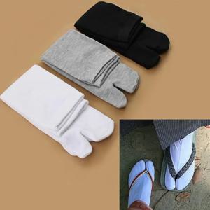 1/3Pairs 일본식 타비 발가락 양말 코튼 남성 여성 대나무 섬유 탈취제 통기성 별도의 기모노 플립 플롭 두 손가락
