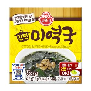 오뚜기 간편 미역국(9.5g X 5개입) 47.5g