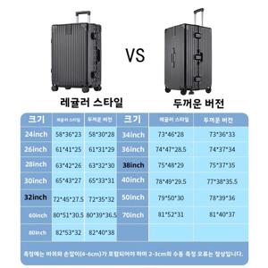 새로운 대용량 두꺼운 패셔너블 알루미늄 프레임 30인치 스포티 남성용 여행용 캐리어 무소음 여행 가방