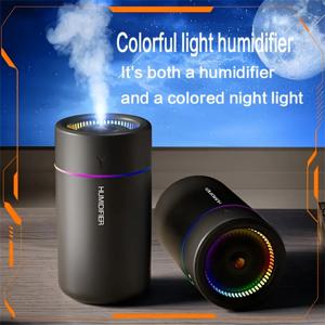 1pc 자동차 가습기 다채로운 LED 아로마 테라피 가습기 침묵 초음파 공기 아로마 테라피 기계 침실 사무실에 적합