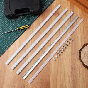 4 세트 50cm LED 알루미늄 프로파일 채널 홀더 U 모양 LED 스트립 라이트 바 캐비닛 램프 주방 옷장에 대 한 LED 디퓨저