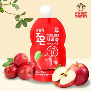 물 한 방울 섞지 않은 NFC100% 사과즙 비타민D 첨가 안전캡 100ml*20포/1박스