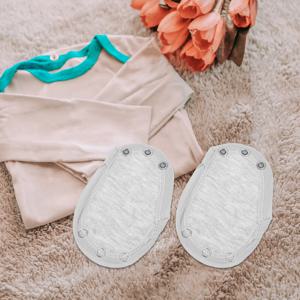 4 Pcs Baby Bodysuit Extender Snaps 더블 레이어 소프트 코튼 점프 슈트 확장 스냅 유아 소녀 소년 기저귀 유아 물티슈