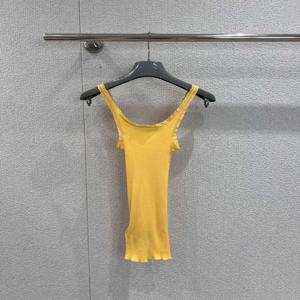 2025 봄과 여름 신상 여성 노란색 요철면 레이스 블라우스-심플하고 편안합니다