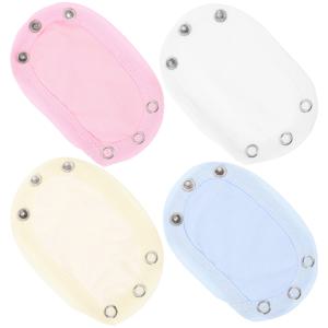 4pcs 아기 Bodysuit Extender Snaps 더블 레이어 코튼 점프 슈트 확장 편안한 SoftToddler 소녀 소년 옷