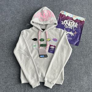 Sy-world 패션 Tracksuits 탑 & 롱 바지 겨울 코튼 힙합 ​​스트리트 남성 여성 캐주얼 후드 티셔츠 스포츠 바지
