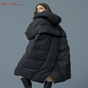 S- 7XL 겨울 오버 사이즈 웜 오리 다운 코트 여성 X-롱 다운 웜 자켓 후드 누에고치 스타일 두꺼운 따뜻한 파카 F192 Fit 110kg