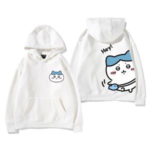 여성용 귀여운 까마귀 치이카와 후드 티 하치와레 여자 캐주얼 스웨터 우사기 루즈 패션 트렌드 여성 까마귀