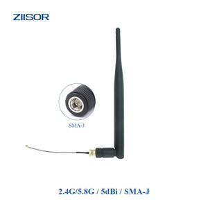 외부 와이파이 안테나 2.4GHz 5.8GHz 듀얼 밴드 5GHz 무선 공유기용 2.4g 안테나 (어댑터 케이블 포함) IPX 피그테일