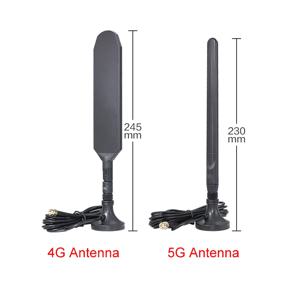 5G 4G LTE 라우터 안테나 3M 케이블, CPE 프로, 외부 실내, 고성능, 자석베이스 SMA TS9 어댑터, 휴대용 와이파이